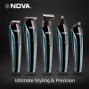 NOVA NG 1152 Cordless Rechargeable: 60 Minutes Runtime Multi Grooming Trimmer for Men (Blue)
