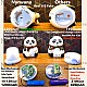 Airtree Night Lamp for Bedroom, Panda Lamp, Cute Lamp, Night Lamp for Kids, Panda Light Lamp, Birthday Gifts, Lamp for Kids, Diwali Light, BPA-Free Silicone Lamp, Close Eye (Multicolor)