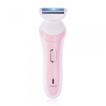 New Vision Rock Light RL-LT8052 Effort Less Ladies Shaver Epilator Body Hair Trimmer Cordless 3-IN-1 Electric Shaver (Pink)