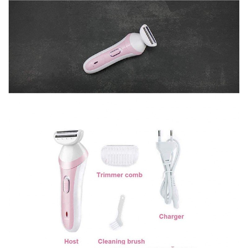 New Vision Rock Light RL-LT8052 Effort Less Ladies Shaver Epilator Body Hair Trimmer Cordless 3-IN-1 Electric Shaver (Pink) New Vision Rock Light RL-LT8052 Effort Less Ladies Shaver Epilator Body Hair Trimmer Cordless 3-IN-1 Electric Shaver (Pink)
