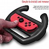 New World 2pcs Racing Game Steering Wheels Attachment for Switch, Switch OLED & Joy-Cons, ABS Racing Wheel for Mario Kart 8 Deluxe, Joycon Wheel Attachment,