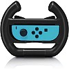 New World 2pcs Racing Game Steering Wheels Attachment for Switch, Switch OLED & Joy-Cons, ABS Racing Wheel for Mario Kart 8 Deluxe, Joycon Wheel Attachment,