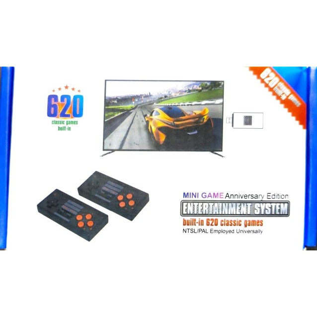 New World Old Arcade Classic Retro Game Console, 8 BIt TV AV Output Interface Game Console, plug & play wireless video game for kids for 2 Players Built in 620 Games New World Old Arcade Classic Retro Game Console, 8 BIt TV AV Output Interface Game Console, plug & play wireless video game for kids for 2 Players Built in 620 Games