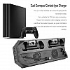 New World PS4 Pro Vertical Stand Cooling Fan Controller Charger Dock USB hub for PS4 Pro Playstation 4 Pro Console