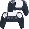 New World PS5 Controller Silicone Cover Case Anti Slip Protective Case Sleeve for Sony Playstation 5 DualSense Controller with Thumbgrips Free - Black