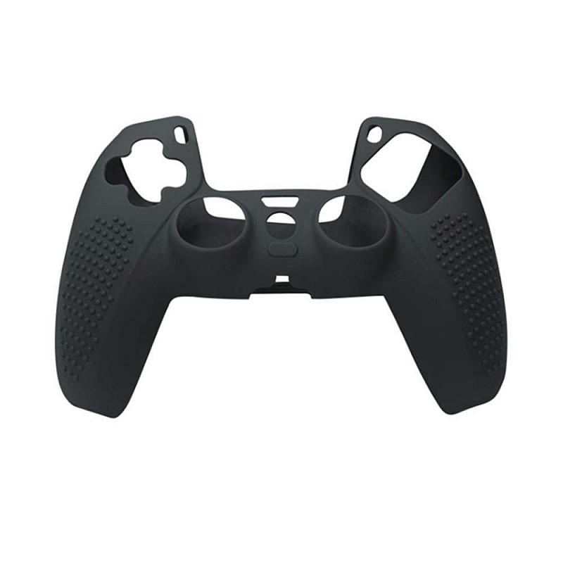 New World PS5 Controller Silicone Cover Case Anti Slip Protective Case Sleeve for Sony Playstation 5 DualSense Controller with Thumbgrips Free - Black