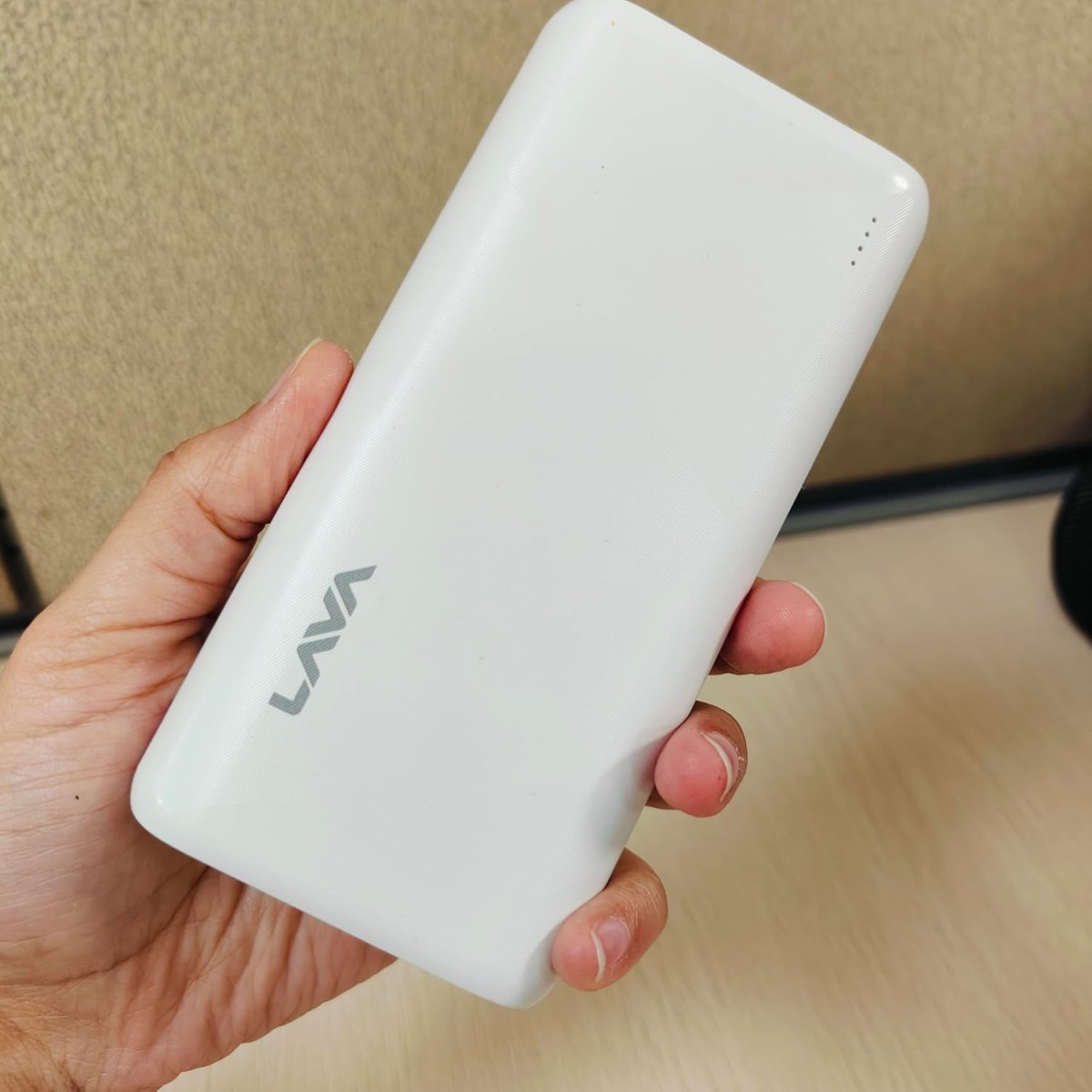 Newly Launched Lava POWERMAX [20000mAh] 22.5W Premium Fast Charging Power Bank with Triple Charging Ports, Superior Graphic Design, Strong (White)