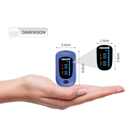 Newnik Fingertip Pulse Oximeter with Audio - PX701 (Royal Blue)