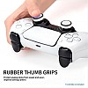 NiTHO Gaming Kit for PS5 Dualsense Controller, Customizing Anti-Slip Protective Cover Grip Handle with Thumb Grip Caps and Analog Mini-Stick Precision Rings, Enhancers Accessories for PS5 - White