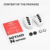 NiTHO Gaming Kit for PS5 Dualsense Controller, Customizing Anti-Slip Protective Cover Grip Handle with Thumb Grip Caps and Analog Mini-Stick Precision Rings, Enhancers Accessories for PS5 - White