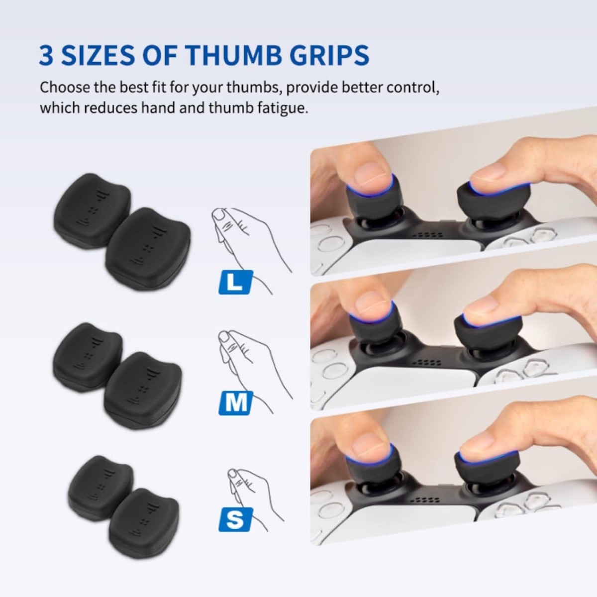 NiTHO PS5 FPS Gaming Kit for PlayStation 5 Dual Sense Controller Customizing Kit with Thumb Grips Ergonomic Button Trigger Precise Aiming Kit NiTHO PS5 FPS Gaming Kit for PlayStation 5 Dual Sense Controller Customizing Kit with Thumb Grips Ergonomic Button Trigger Precise Aiming Kit