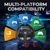 Nitho Drive Pro V200 Gaming Steering Wheel with Pedals and Shifter, 270° Racing Wheel for PC, PS4, Xbox One, Xbox Series X/S, Driving Car Simulator with Vibration and Integrated Shifter
