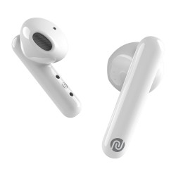 Noise air buds truly wireless earbuds with mic for crystal clear calls, hd sound smart touch and 20 hour playtime-White