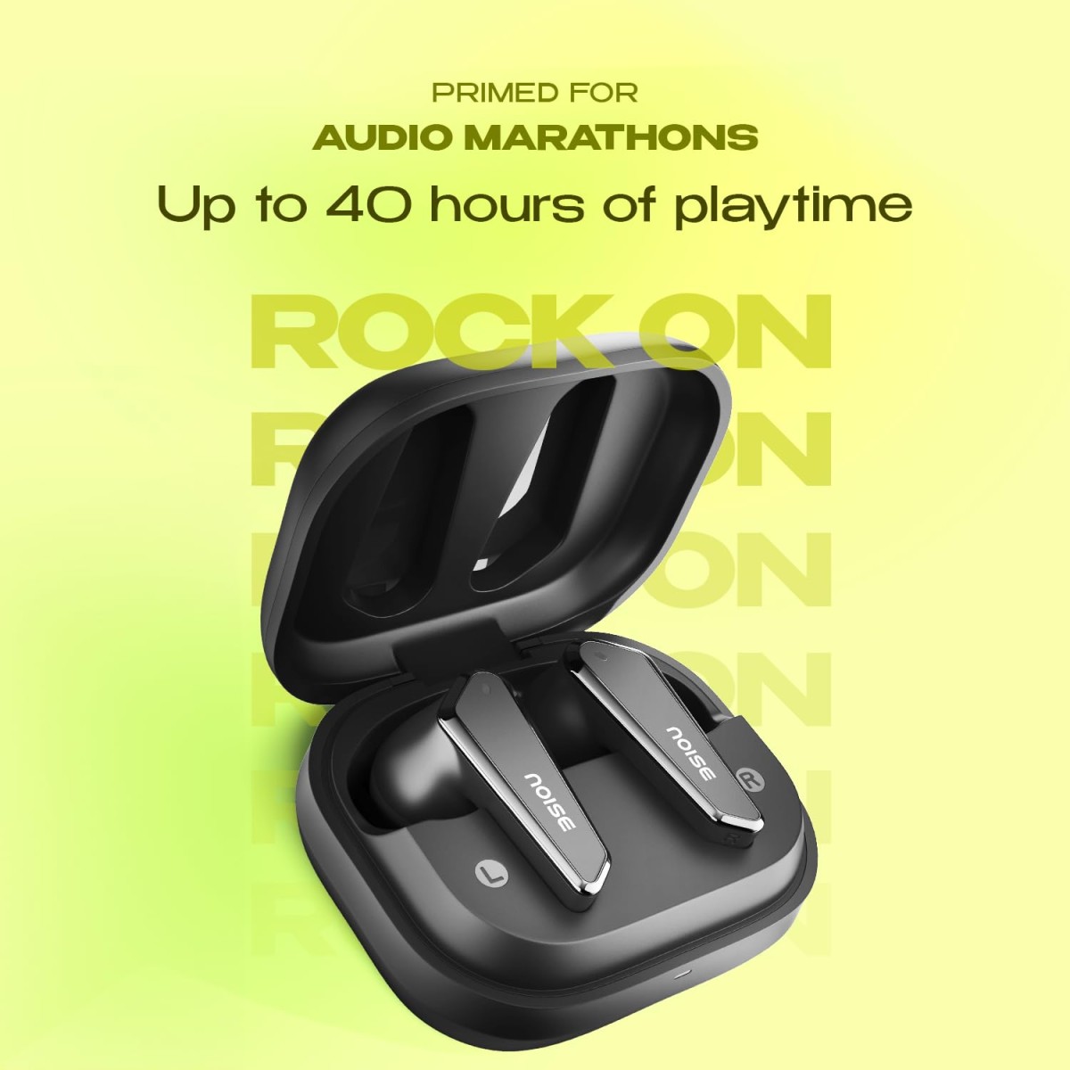 Noise Buds N1 Truly Wireless Earbuds with Chrome Finish, 40H of Playtime (Carbon Black)