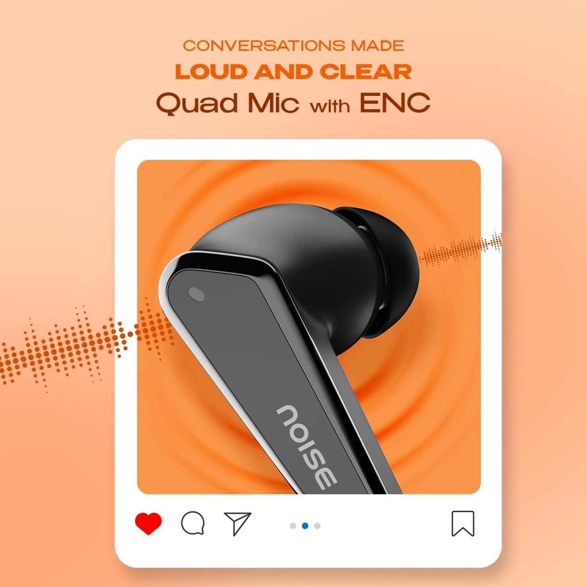 Noise Buds N1 Truly Wireless Earbuds with Chrome Finish, 40H of Playtime (Carbon Black)