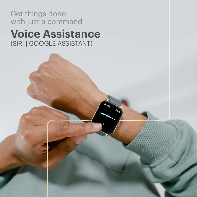 Noise ColorFit Icon Buzz Bluetooth Calling Smart Watch with Voice Assistance, 1.69"(4.2cm) Display, Built-in Games, Sleep, Spo2, HR Monitors (Midnight Gold), OneSize