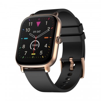 Noise ColorFit Icon Buzz Bluetooth Calling Smart Watch with Voice Assistance, 1.69"(4.2cm) Display, Built-in Games, Sleep, Spo2, HR Monitors (Midnight Gold), OneSize