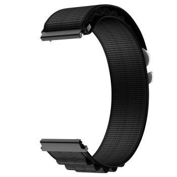 Noise Original 22mm Hoop Link Nylon Watch Strap Compatible Halo/Plus, Pro 4/5/Max, Ultra 3, Pulse 2 Max/3, Twist/Go, Force, Mettalix, Icon 2/3 Smartwatch(Black)