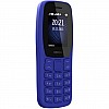 Nokia 105 Dual SIM, Keypad Mobile Phone with Wireless FM Radio Blue