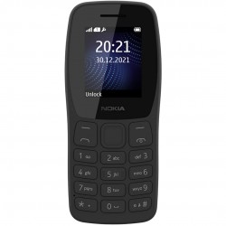 Nokia 105 Plus Single SIM, Keypad Mobile Phone with Wireless FM Radio, Memory Card Slot and MP3 Player | Charcoal