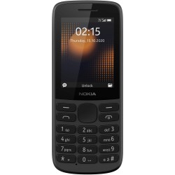 Nokia 215 4G Dual SIM 4G Phone with Long Battery Wireless FM Radio and Durable Ergonomic Design Black