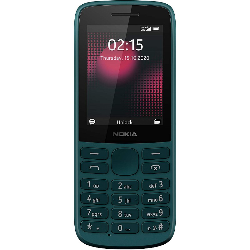 Nokia 215 4G Dual SIM 4G Phone with Long Battery Wireless FM Radio and Durable Ergonomic Design Black