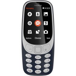 Nokia 3310 Dual SIM Feature Phone with MP3 Player, Wireless FM Radio and Rear Camera, Dark Blue