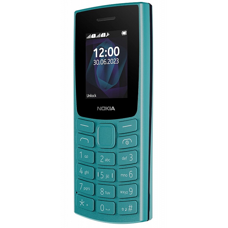 Nokia All-New 105 Dual Sim Keypad Phone with Built-in UPI Payments, Long-Lasting Battery, Wireless FM Radio | Cyan