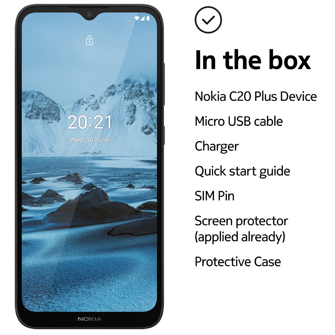 Nokia C20 Plus (Dark Blue, 3GB RAM, 32GB Storage) refurbished