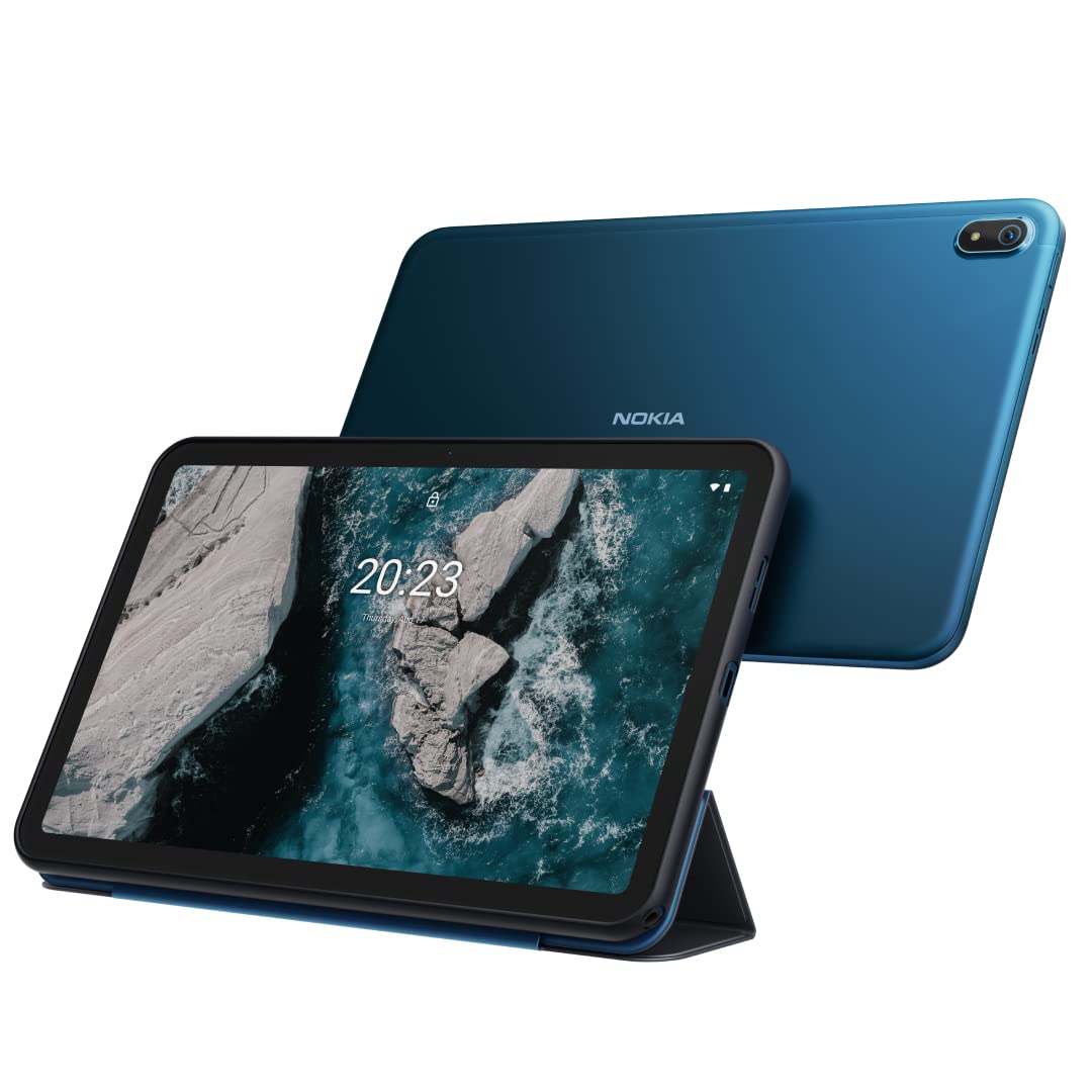 Nokia T20 Tab with 10.36 (26cm) 2K Screen Wi-Fi LTE 8200mAh Battery 4GB RAM, 64GB Storage Deep Ocean Blue Tablet