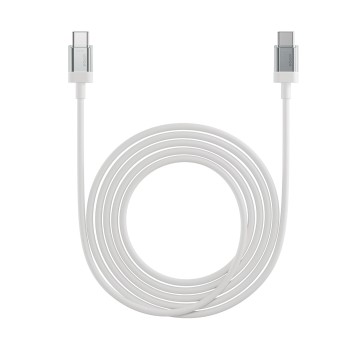 Nothing USB Type-C to Type-C Cable (C-C), 1.8m/180cm, 1 Pack, Fast Charging 60W & Data Sync USB 2.0 (Up to 480 Mbps), Round Cable, Model C351, For Smartphone/Tablet/Laptop (White) Nothing USB Type-C to Type-C Cable (C-C), 1.8m/180cm, 1 Pack, Fast Charging 60W & Data Sync USB 2.0 (Up to 480 Mbps), Round Cable, Model C351, For Smartphone/Tablet/Laptop (White)