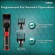 Nova Beard Trimmer NHT 1096 with 40 length settings: 120 Minutes Runtime & USB Fast Charging (Black)