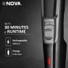 Nova NHT 1076 Cordless: 30 Minutes Runtime Trimmer for Men (Black) Nova NHT 1076 Cordless: 30 Minutes Runtime Trimmer for Men (Black)