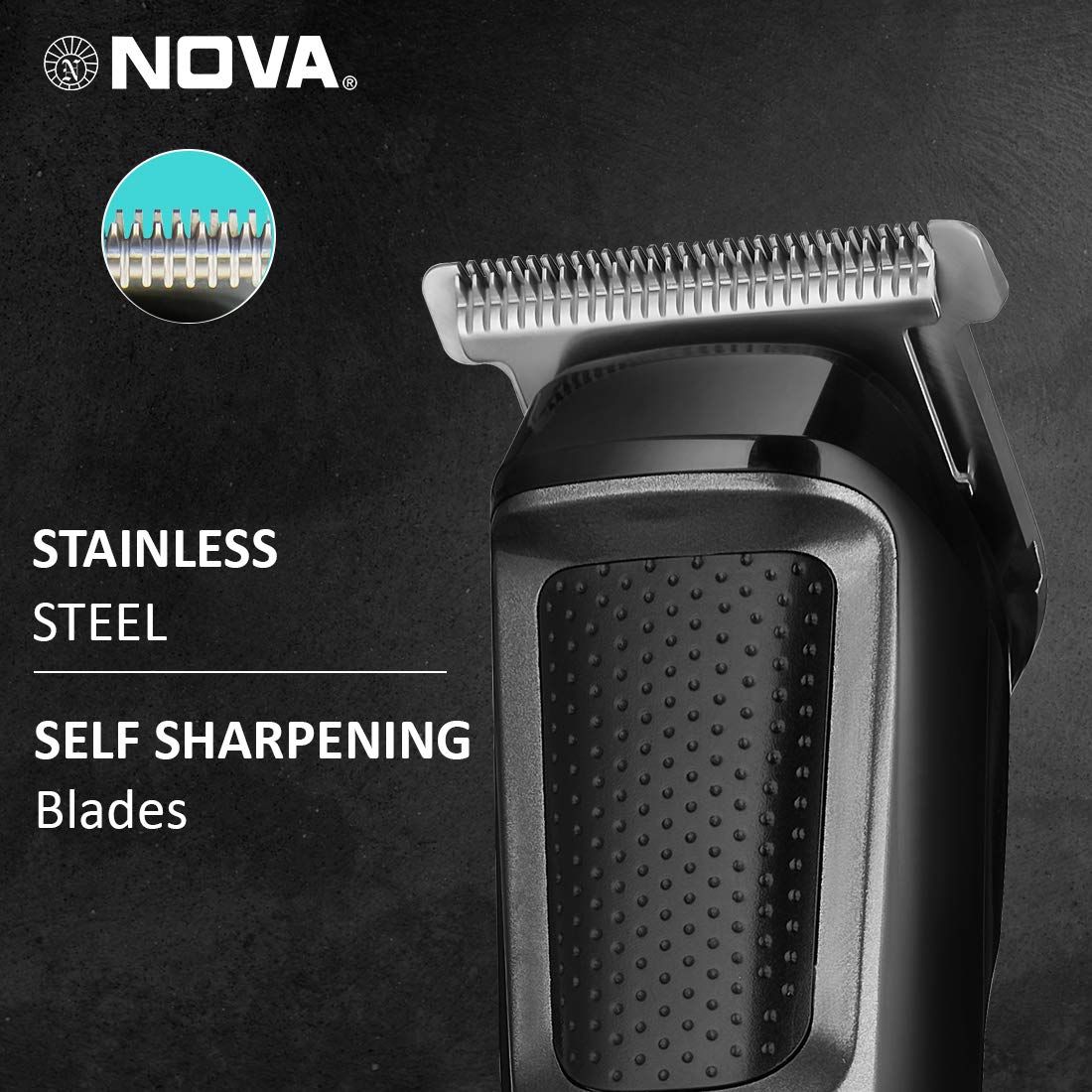 Nova NHT 1076 Cordless: 30 Minutes Runtime Trimmer for Men (Black) Nova NHT 1076 Cordless: 30 Minutes Runtime Trimmer for Men (Black)