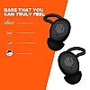 Nu Republic Jaxxbuds 3 Bluetooth Truly Wireless in Ear Earbuds with Mic (Black)