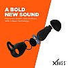 Nu Republic Jaxxbuds 3 Bluetooth Truly Wireless in Ear Earbuds with Mic (Black)