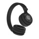 Nu Republic Starboy X-Bass Wireless Bluetooth Over The Ear Headphones with Mic (Black)