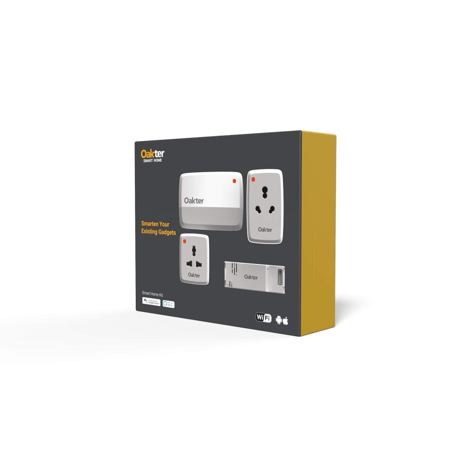 OAKTER Smart Home Kit (Smart Plugs with Quadra Smart Box) OAKTER Smart Home Kit (Smart Plugs with Quadra Smart Box)