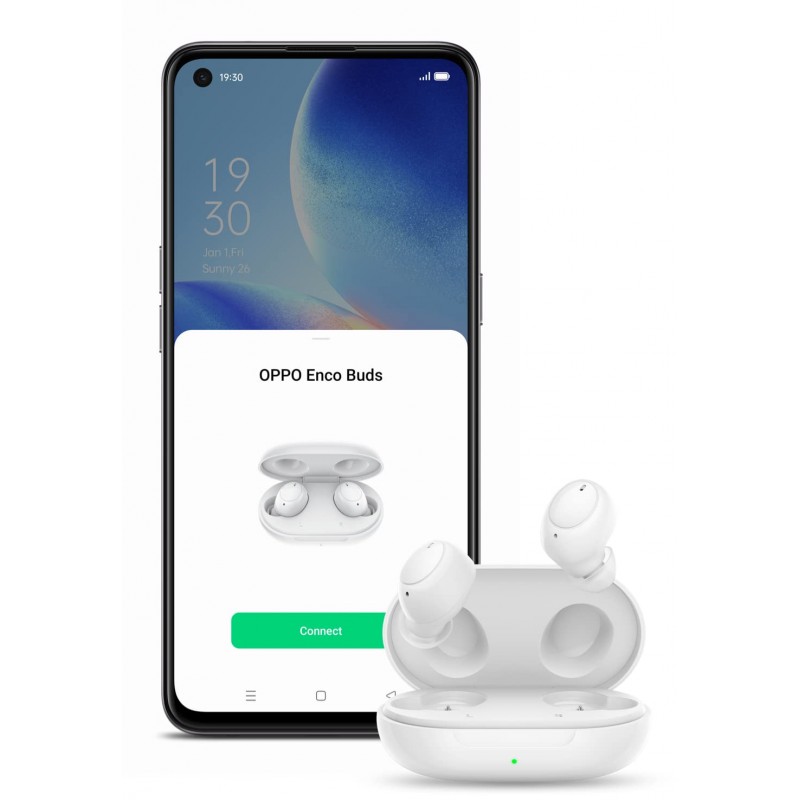 OPPO Enco Buds Bluetooth True Wireless in Ear Earbuds Blue OPPO Enco Buds Bluetooth True Wireless in Ear Earbuds Blue