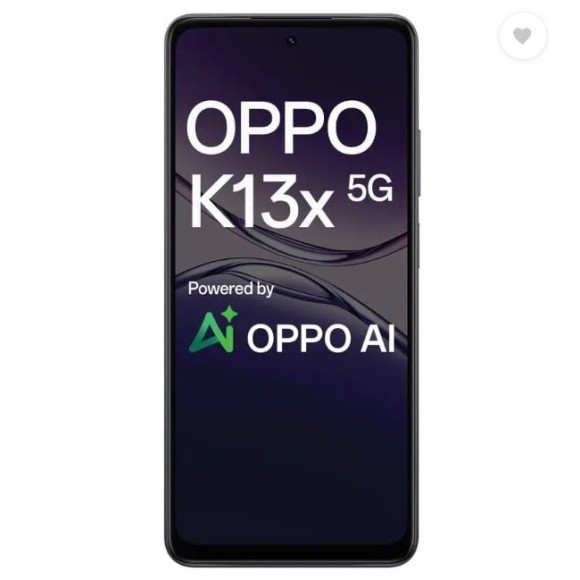 OPPO K13x 5G 6000mAh and 45W SUPERVOOC Charger & AI (Midnight Violet, 128 GB) (6 GB RAM)
