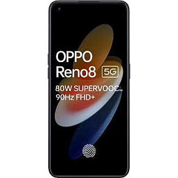 OPPO Reno8 5G (Shimmer Black, 128 GB) (8 GB RAM) Refurbished 