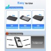 ORICO 2.5 inch External Hard Drive Enclosure USB 3.0 to SATA III for 7mm and 9.5mm SATA HDD SSD Tool Free [UASP Supported] Black (25PW1-U3)