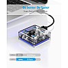 ORICO 4 Ports Hub Transparent USB 3.0 Hub Support Offline Powered and OTG Function with 30CM Cable