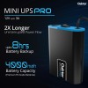 Oakter Mini UPS PRO for High Capacity WiFi Routers 12V & Upto 3A | Battery 4000 mAh | Power Backup Upto 8 Hours | Support Jio, Airtel & Other Routers | Current Surge & Deep Discharge Protection |