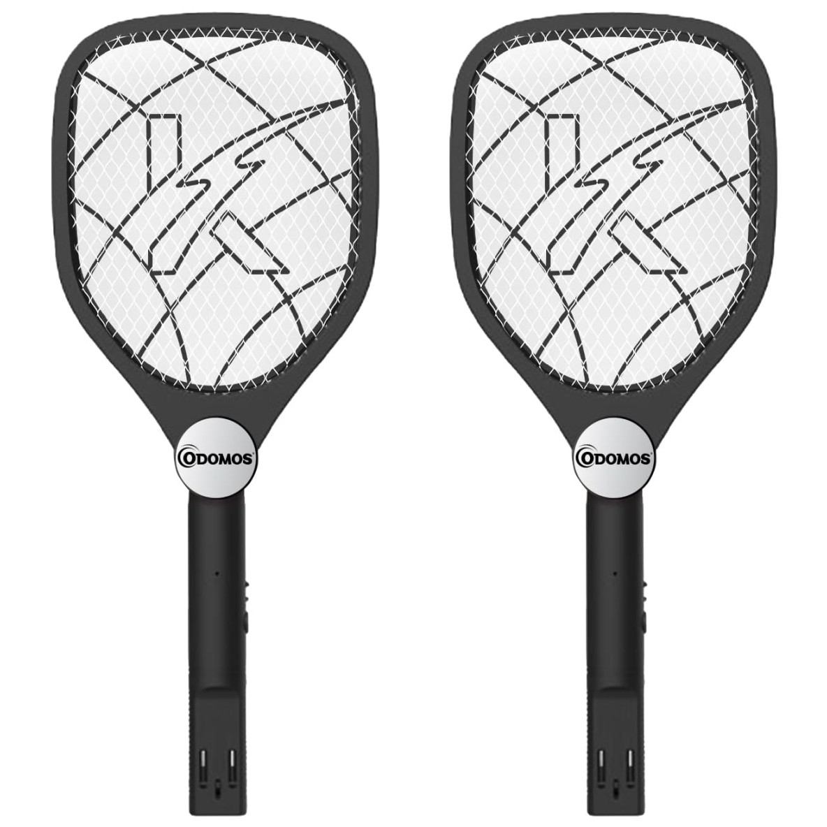 Odomos Attack Anti - Mosquito Rechargeable Racquet | 500mAH Battery | Large Net Area for Better Coverage | Long Lasting Internal Battery with Plug in Socket | 6 Months Warranty (Black) Odomos Attack Anti - Mosquito Rechargeable Racquet | 500mAH Battery | Large Net Area for Better Coverage | Long Lasting Internal Battery with Plug in Socket | 6 Months Warranty (Black)