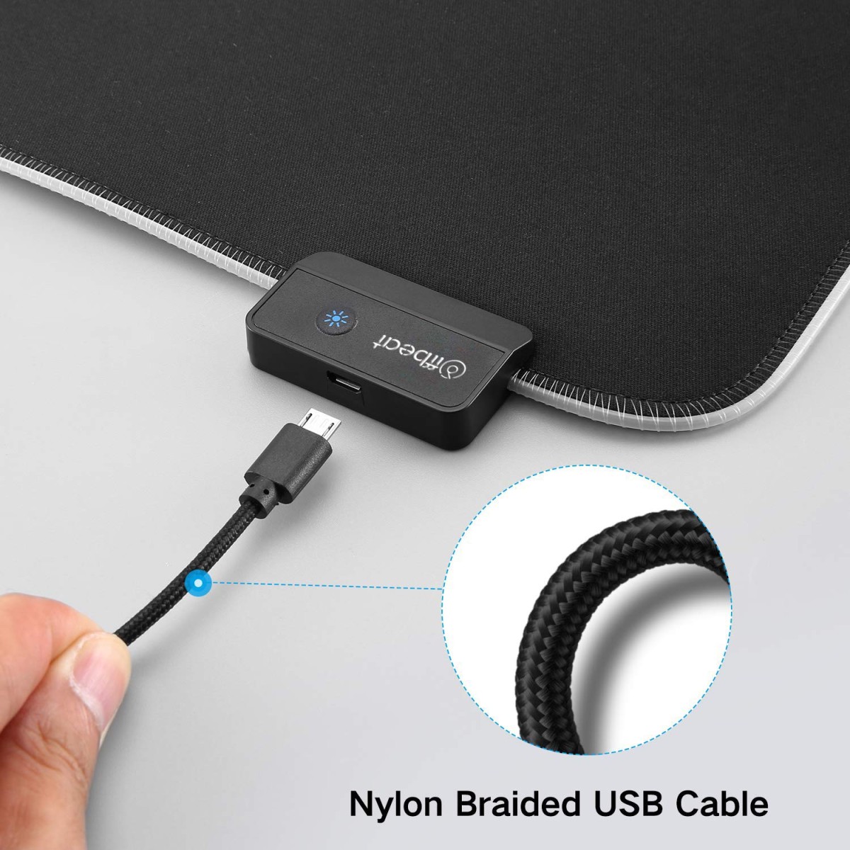 Offbeat - LED Gaming Mouse Pad RGB color set 7 LED Color