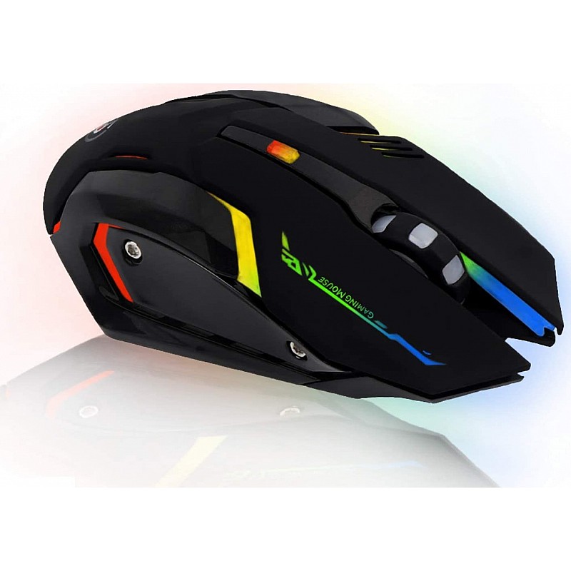 Offbeat RIPJAW Wired Gaming Mouse, Silent Click Buttons Mouse