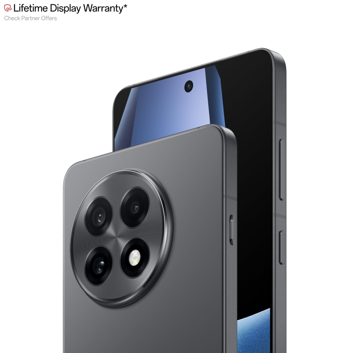 OnePlus 13R | Smarter with OnePlus AI | Lifetime Display Warranty (12GB RAM, 256GB Storage Nebula Noir) {open box}