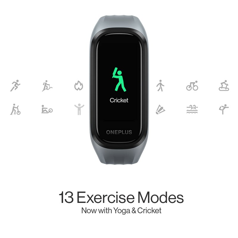 OnePlus Band: Steven Harrington Edition: Smart Everywear : 1.1(2.8 cm) AMOLED Display, Continuous Blood Oxygen Saturation Monitoring (Sp02), 5ATM + IP68 Water & Dust Resistant OnePlus Band: Steven Harrington Edition: Smart Everywear : 1.1(2.8 cm) AMOLED Display, Continuous Blood Oxygen Saturation Monitoring (Sp02), 5ATM + IP68 Water & Dust Resistant