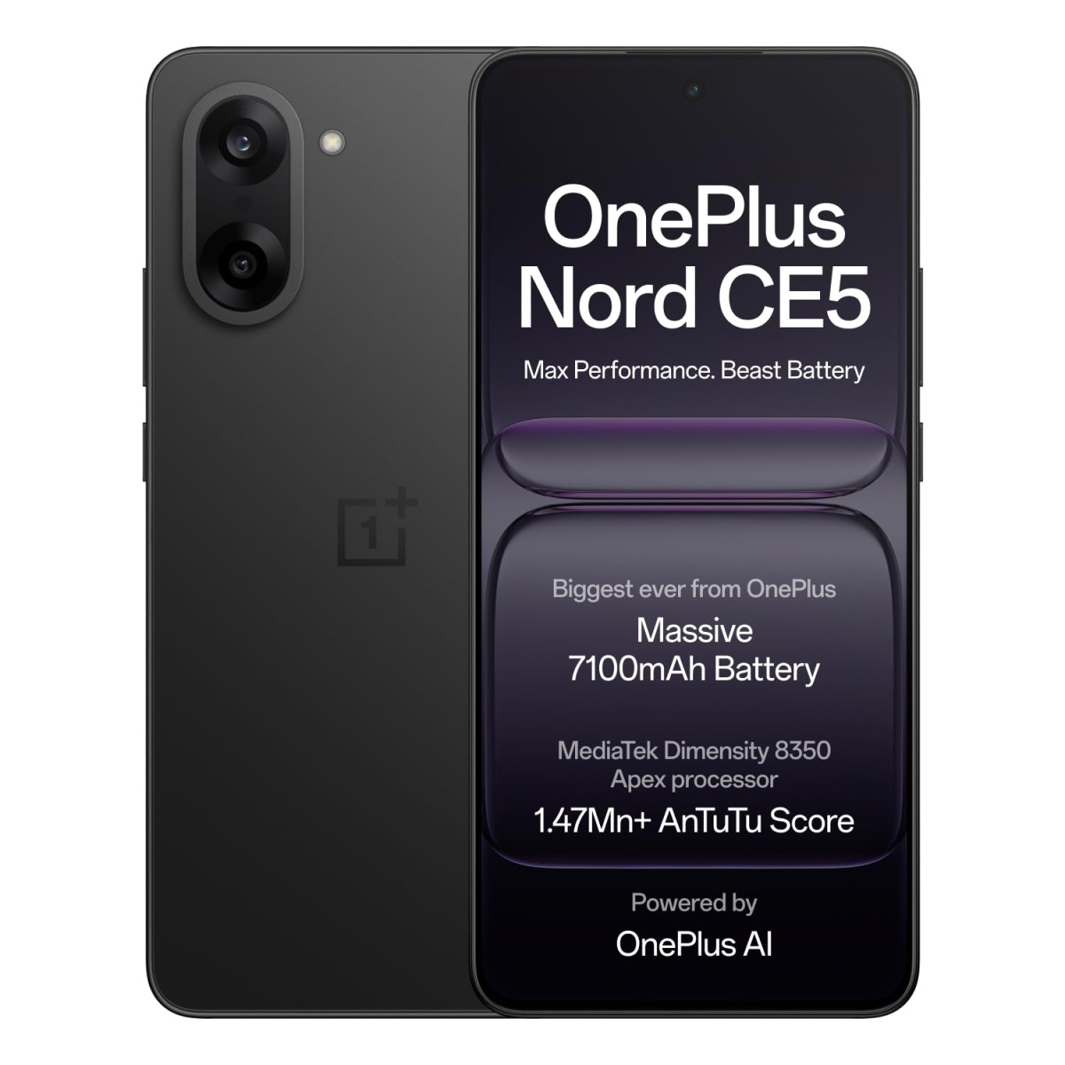 OnePlus Nord CE5 MediaTek Dimensity Powered by OnePlus AI 256GB 8GB Black Infinity OnePlus Nord CE5 MediaTek Dimensity Powered by OnePlus AI 256GB 8GB Black Infinity